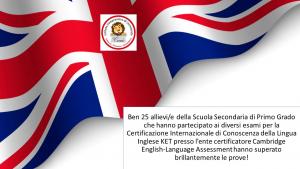 Certificazione Internazionale di Conoscenza della Lingua Inglese KET 