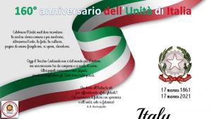 160° anniversario dell'Unità di Italia